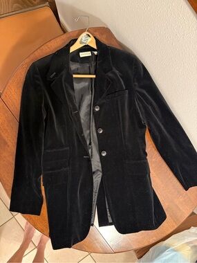Black Velvet Blazer by Ann Taylor